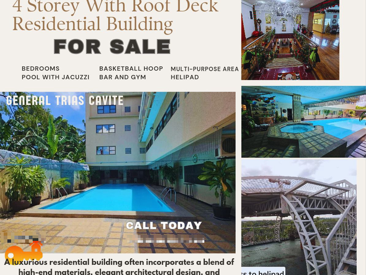 Luxurious 4 Storey With Roof Deck and Helipad Res. Building Buy This Get 2 Res. Lot for Free