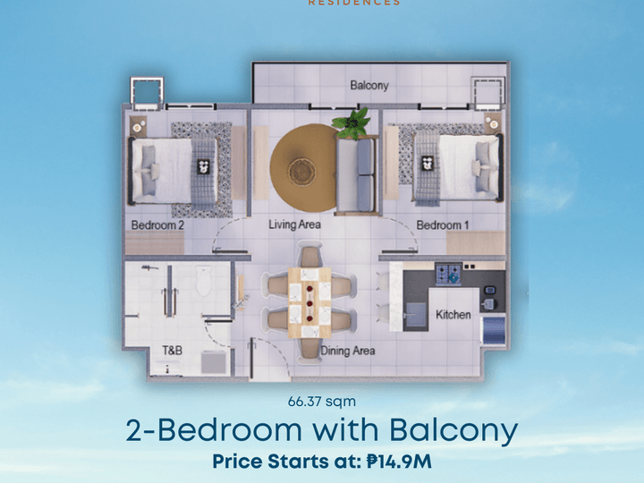 2-Bedroom Luxury Condo Unit in Antipolo City, Rizal
