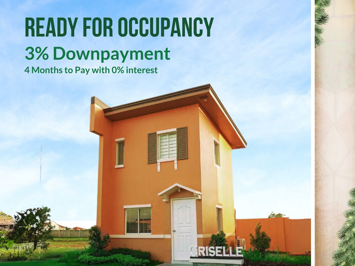 2-BR Criselle Ready for Occupancy House in Bacolod (Camella)