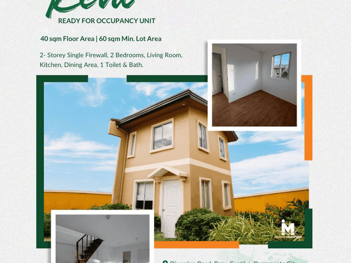 2-BR REVA RFO HOUSE AND LOT FOR SALE IN DUMAGUETE
