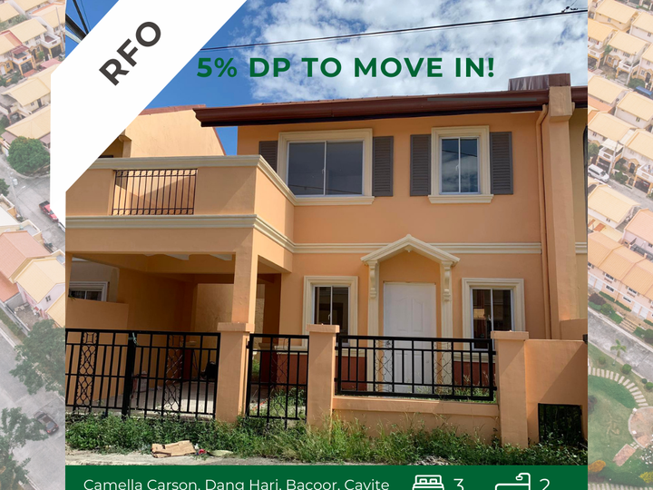 3 BEDROOM READY FOR OCCUPANCY HOUSE AND LOT IN CAMELLA CARSON BACOOR CAVITE