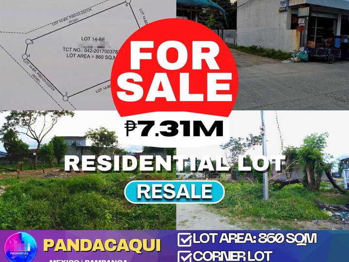 Residential Lot corner lot for Sale in Mexico Pampanga