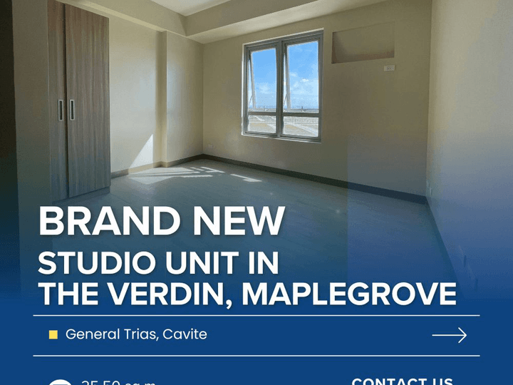 FOR SALE: Brand New Studio Unit at The Verdin in Maple Grove by Megaworld