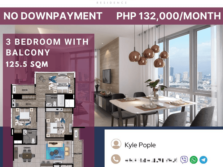 UPTOWN ARTS RESIDENCE PRE-SELLING HIGH-END 3 BEDROOM CONDO IN BGC