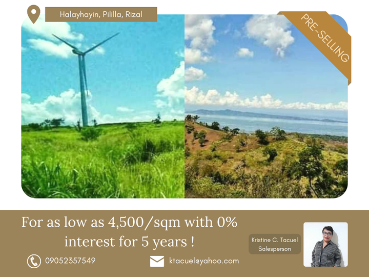 Residential and Farm Lots with Laguna Lake and Pililla Windmill View