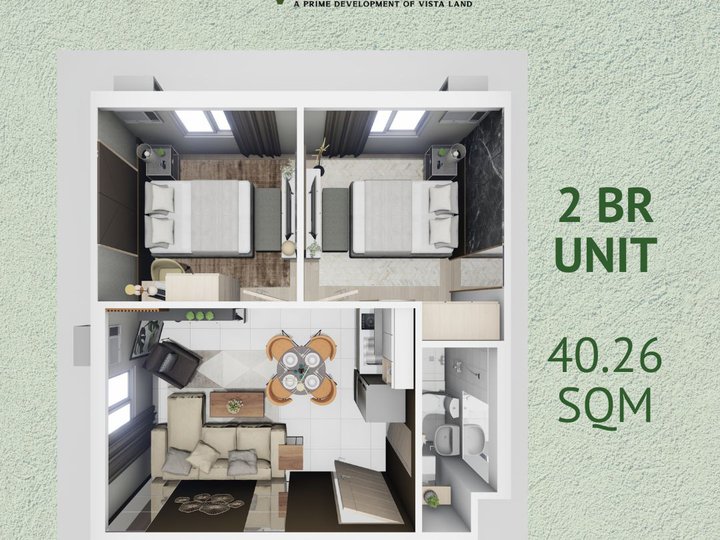 40.26 sqm 2-bedroom Condo For Sale in Cabanatuan Nueva Ecija