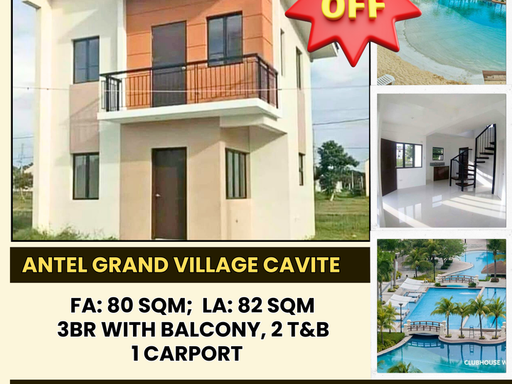 Discounted 3 Bedroom Single Attached House and Lot For Sale General Trias Cavite 30 Minutes to MOA
