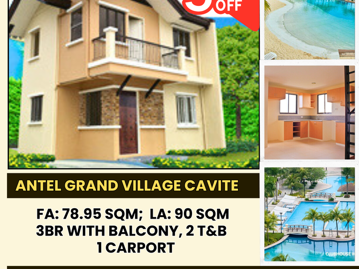 Single Detached House and Lot for Sale in Antel Grand Village Cavite Ready for Occupancy