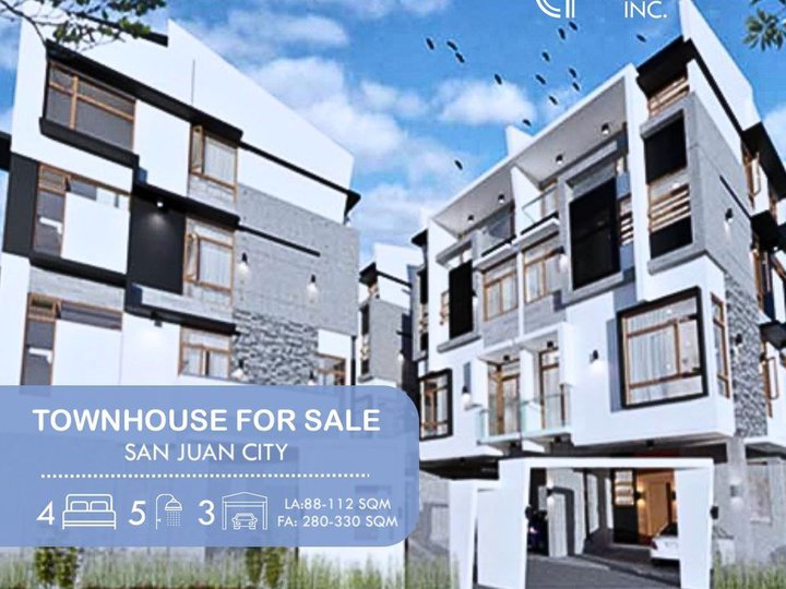4-bedroom Townhouse For Sale in San Juan Metro Manila