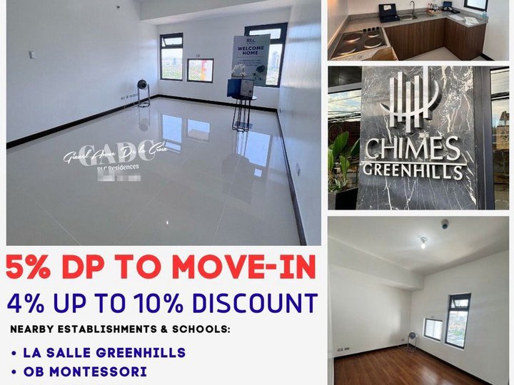 5% Dp to Move-in Rent to Own 2BR Condo with balcony for sale in San Juan Greenhills near La Salle