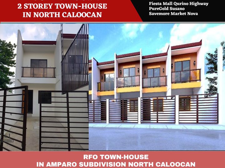 4-BEDROOM 3-STOREY TOWNHOUSE FOR SALE IN AMPARO NORTH CALOOCAN CITY