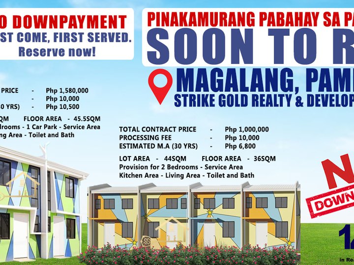2-bedroom Townhouse for Sale in Dolores Magalang, Pampanga
