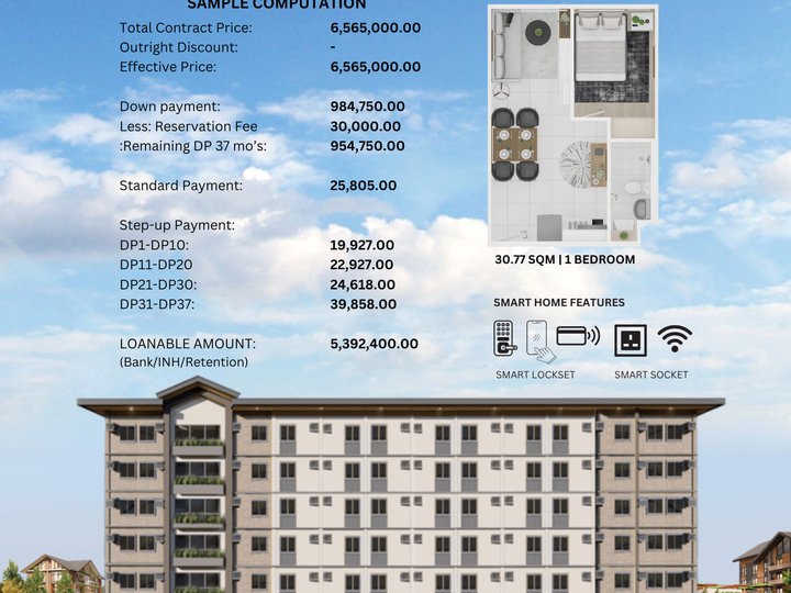 30.36 sqm 1-bedroom Condo For Sale in San Jose del Monte Bulacan