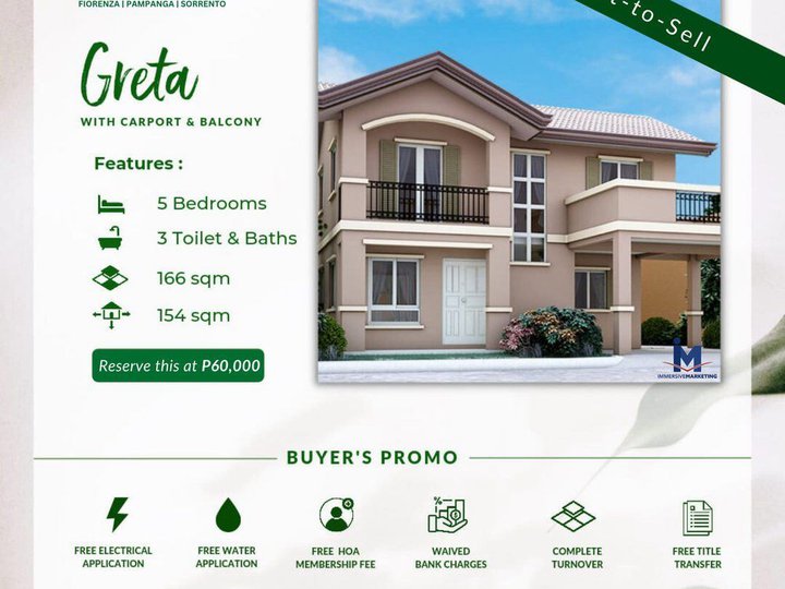 5-bedroom Built-to-Sell House For Sale in Angeles Pampanga