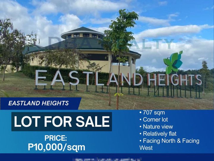 707 sqm Residential Corner Lot for Sale in Eastland Heights, Antipolo