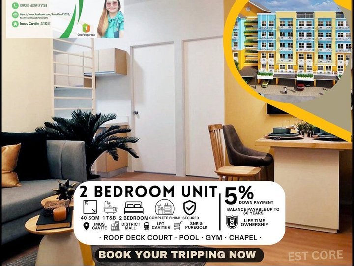RFO 20 - 40 sqm 1-2 bedrooms Condo For Sale in Imus Cavite