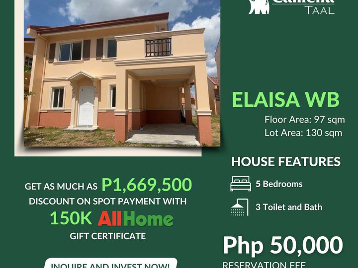5BR RFO HOUSE AND LOT FOR SALE IN TAAL BATANGAS