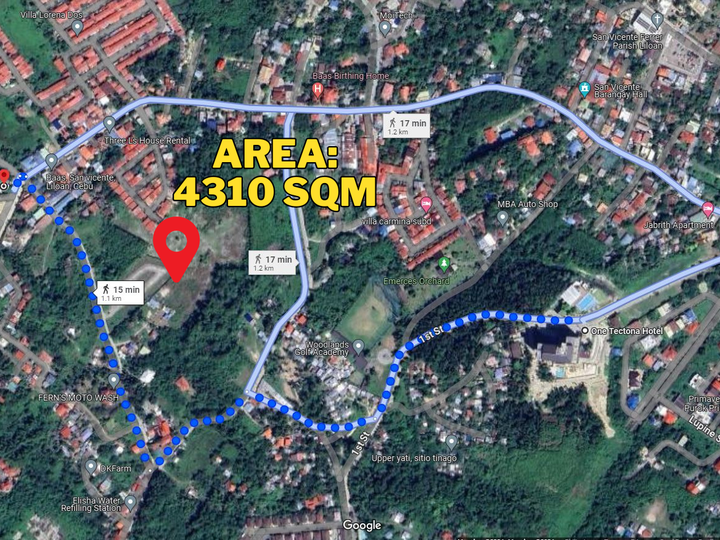 4,310 sqm Residential Lot For Sale By Owner in Brgy San Vicente Liloan Cebu