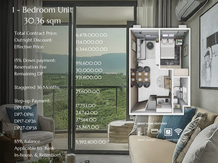 36.30 sqm 1-bedroom Condo For Sale in San Jose del Monte Bulacan