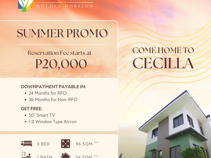 Discounted 3-bedroom Single Attached House For Sale in Trece Martires