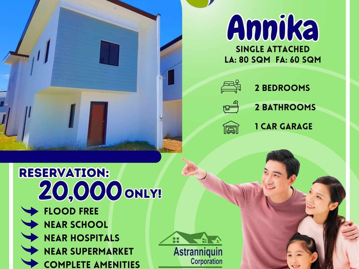 2-bedroom Single Attached House For Sale in Trece Martires Cavite