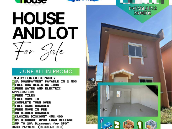Ready For Occupancy 2-bedroom Single Detached Corner House For Sale in San Jose Del Monte Bulacan