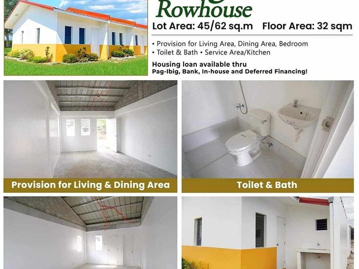 Rowhouse For Sale in San Jose Batangas thru Pag-ibig Financing