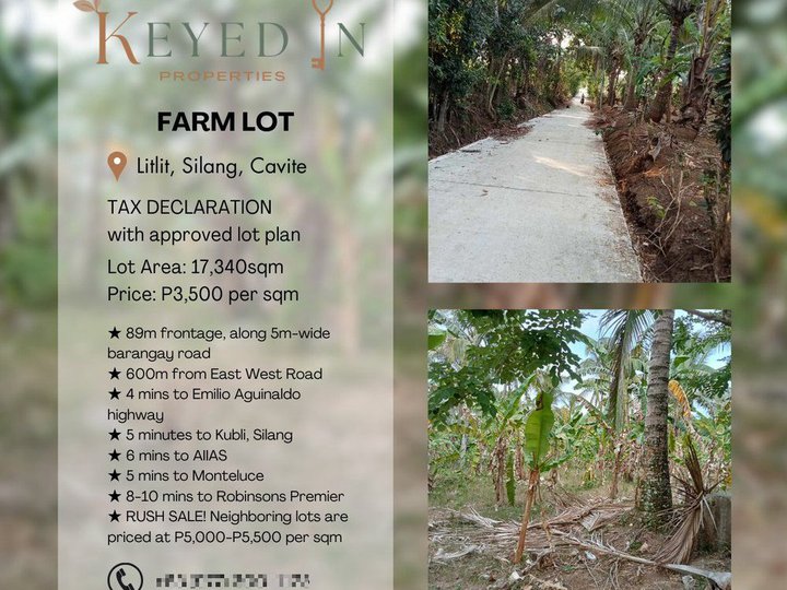 1.7HAS 500m from East West Road, Silang Cavite