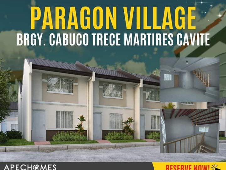 PARAGON VILLAGE RFO REOPEN units with 2 bedrooms for sale in Trece Martires