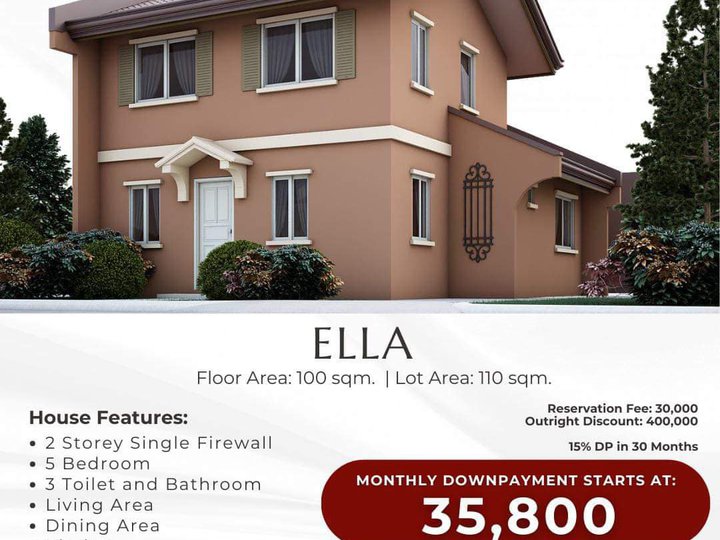 PRESELLING 5BR HOUSE AND LOT FOR SALE IN SAVANNAH (ELLA UNIT)