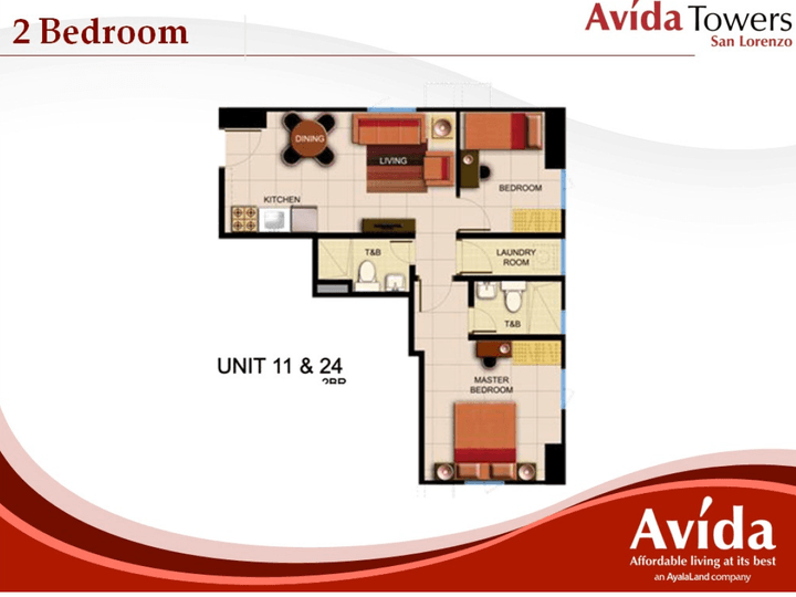 52.50 sqm 2-bedroom Condo For Sale in San Lorenzo Makati Metro Manila