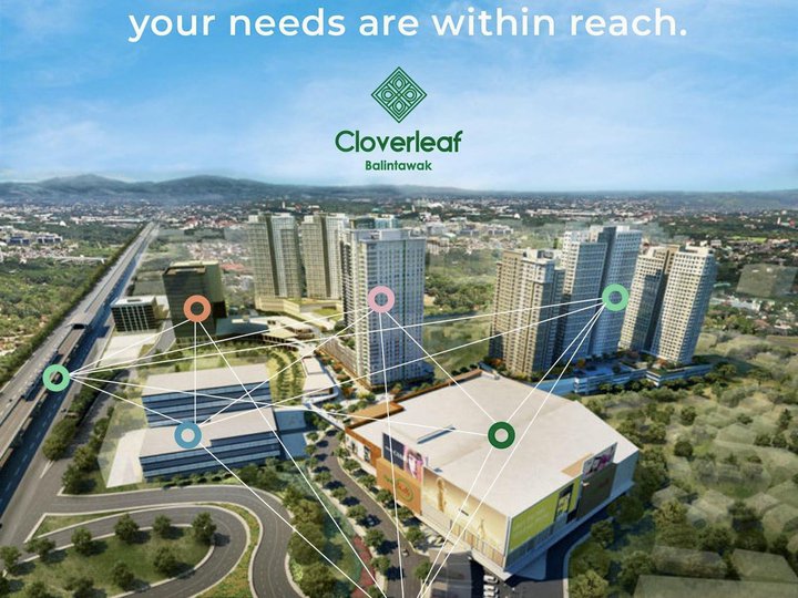 Pre- Selling Junior 1 Bedroom Condo in Avida (Ayala Land) Cloverleaf Towers , Quezon City @P14300/mo