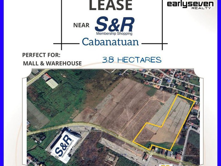 LOT FOR LEASE near S&R Cabanatuan & Robinsons Mall