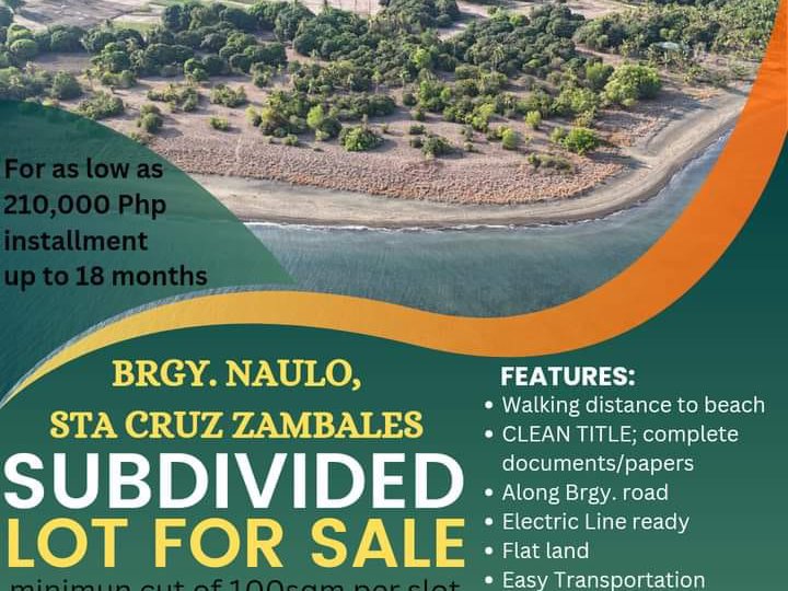 100sqm Lot for sale near Front beach area