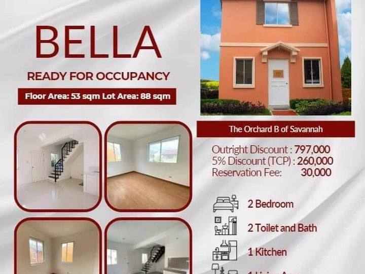 Bella, 2-bedroom Single Detached House For Sale in Oton Iloilo