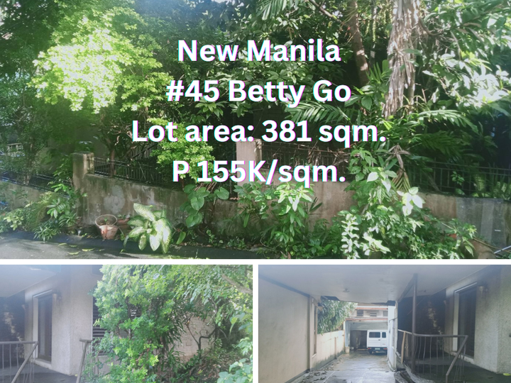 New Manila Betty Go 381 sqm. Lot For Sale