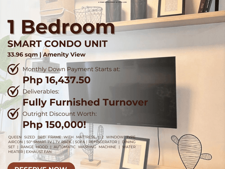 1 Bedroom Smart Condo Unit w/ Amenity View For Sale in Subic Zambales