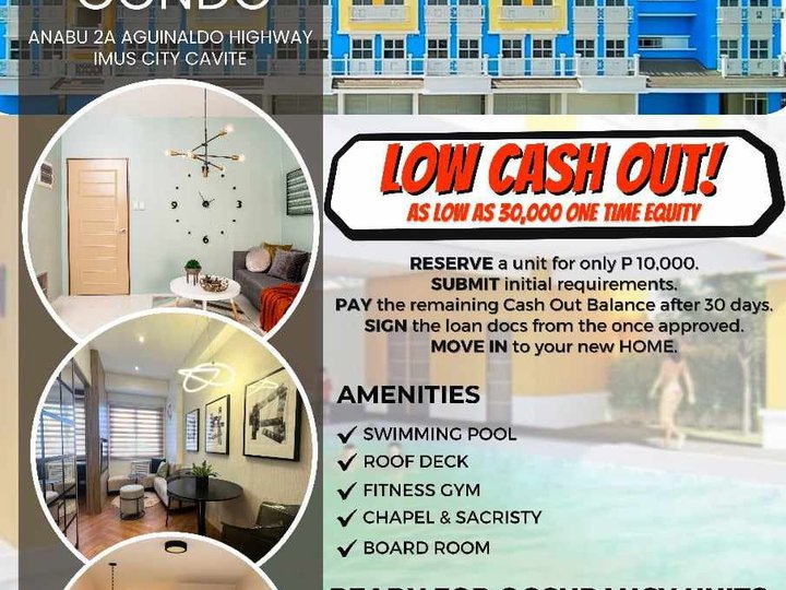 44.46 sqm 2- bedroom Condo For Sale in Imus Cavite
