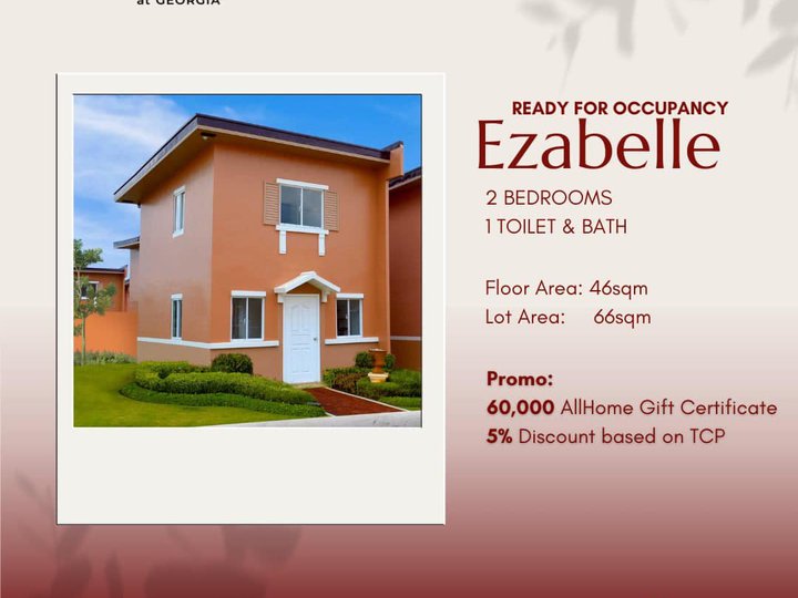 Ezabelle, 2-bedroom Single Detached House For Sale in Oton Iloilo