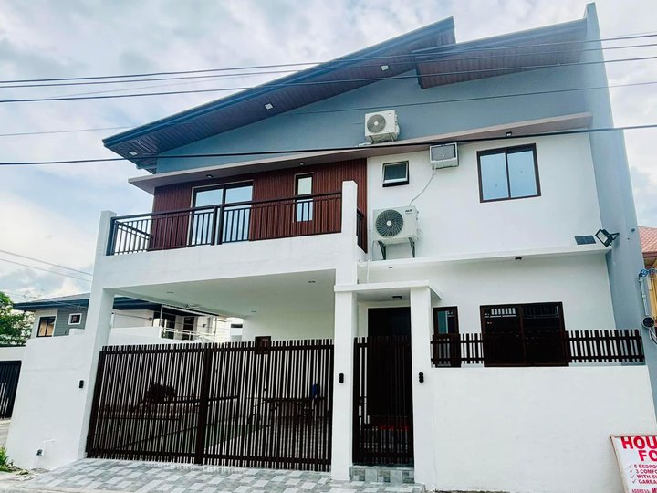 FOR SALE BRAND NEW CORNER LOT FULLY FURNISHED MODERN TWO STOREY HOUSE WITH POOL IN ANGELES CITY