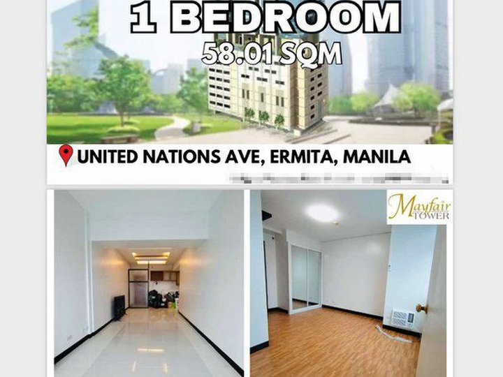 1 BEDROOM MAYFAIR TOWER FOR RENT & SALE