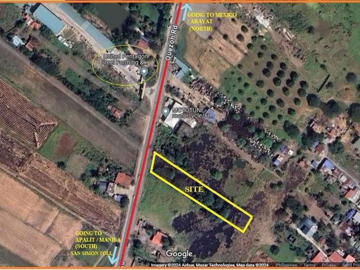 FOR SALE LOT IDEAL FOR COMMERCIAL OR LIGHT TO MEDIUM INDUSTRIAL USE IN PAMPANGA