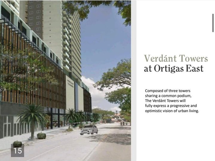 Maple at Verdant Tower 56.00 sqm 1-bedroom Condo for Sale in Ortigas Pasig Metro Manila