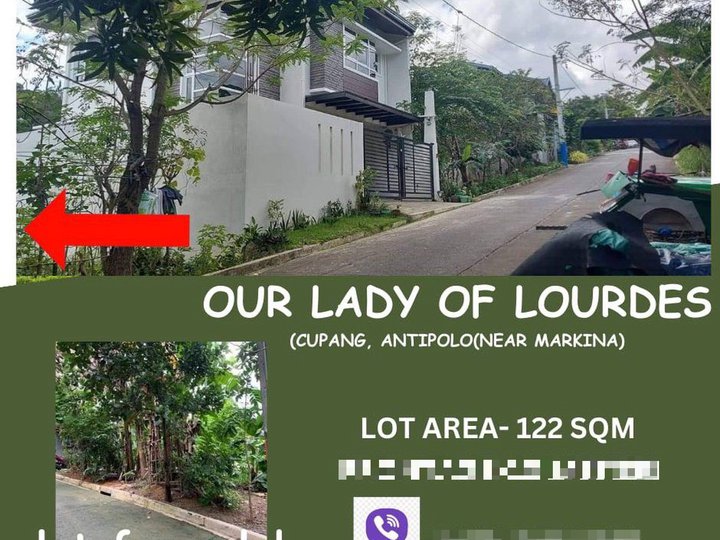 122 sqm Residential Lot For Sale in Cupang Antipolo near Marikina