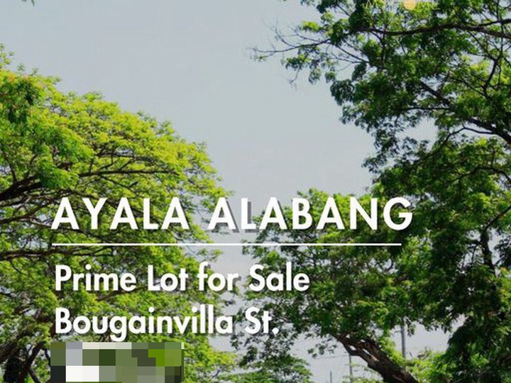 Ayala Alabang Village  Prime Vacant Lot for Sale