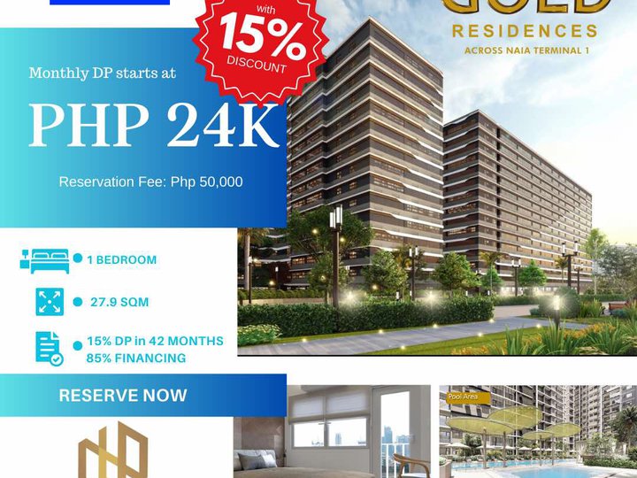 27.00 sqm 1-bedroom Residential Condo For Sale in Pasay near NAIA Terminal 1