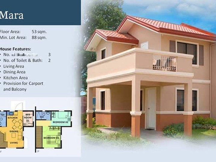 3BR House and Lot For Sale in Mexico Pampanga: Mara RFO in Camella Sorrento