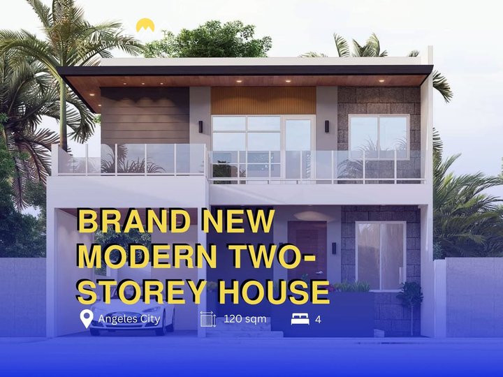 BRAND NEW MODERN TWO- STOREY HOUSE IN ANGELES