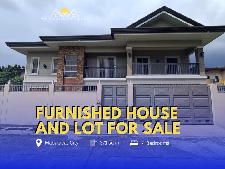 FURNISHED HOUSE AND LOT FOR SALE IN ACECLUSIVE SUBDIVISION IN MABALACAT, PAMPANGA