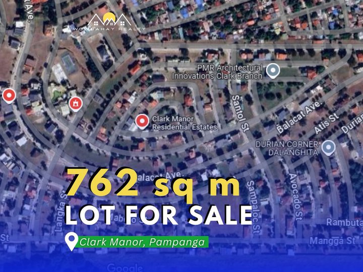 762 SQM LOT FOR SALE IN CLARK MANOR PHASE 1